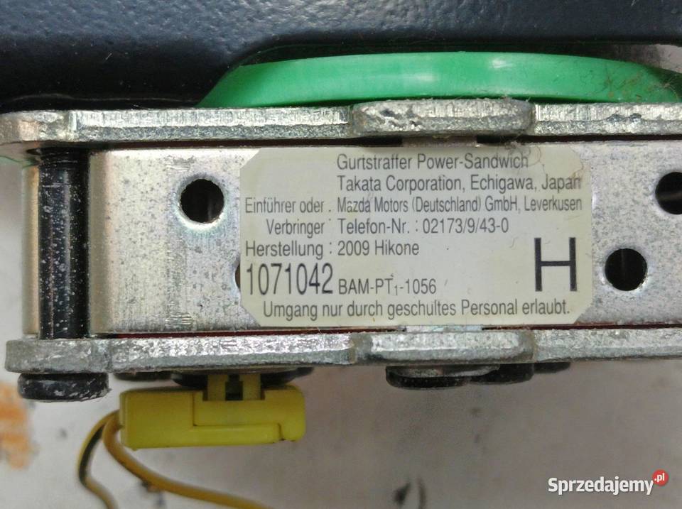PAS BEZPIECZEŃSTWA PRAWY PRZÓD PASAŻERA GH Mazda