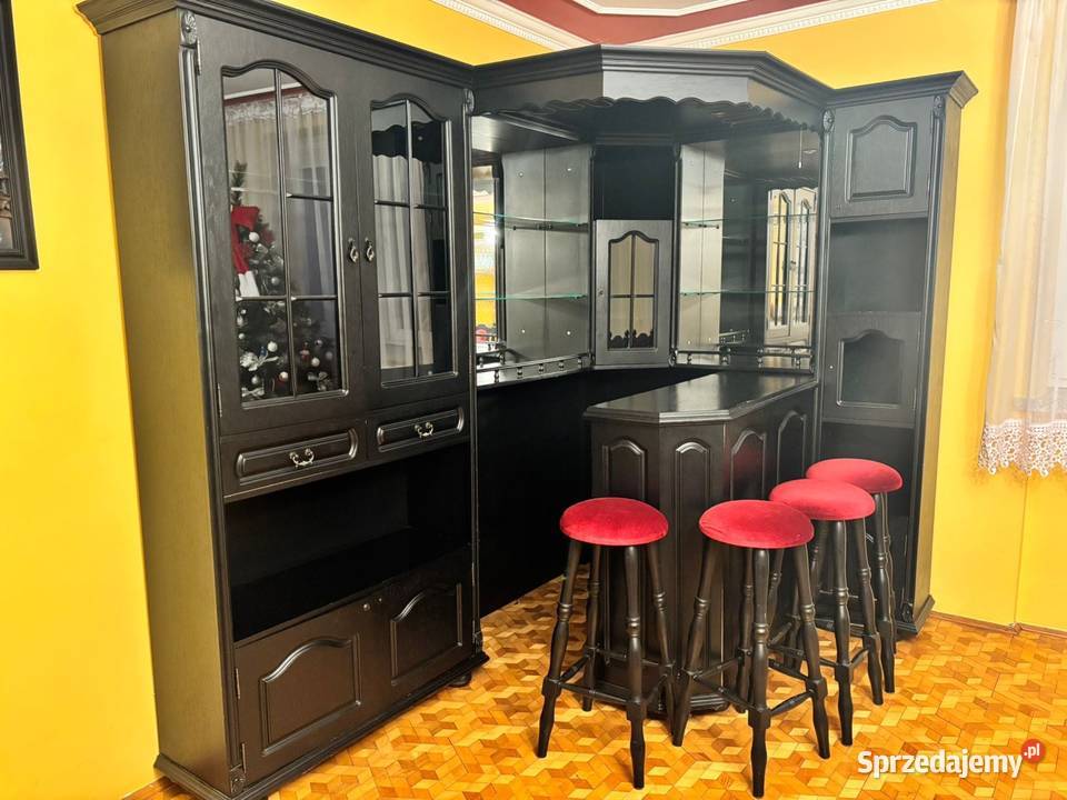 Barek salonowy ze stołem i krzesłami Meble do salonu podkarpackie Przeworsk