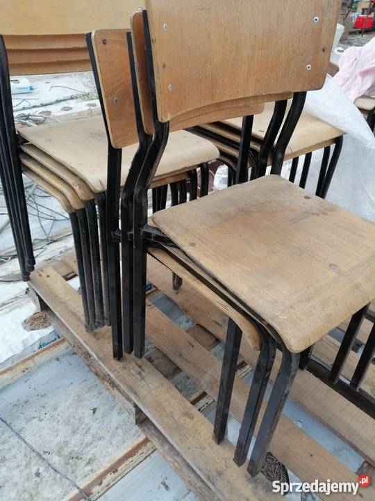 Krzesła PRL szkolne tanio Pozostałe wielkopolskie