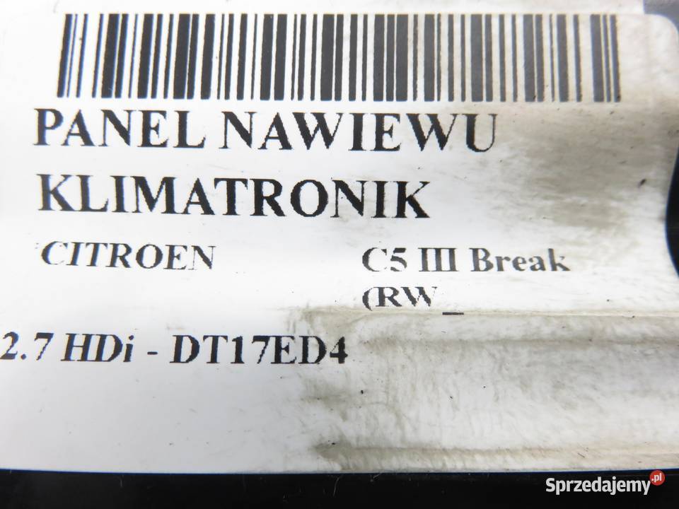 KLIMATRONIK CITROEN C5 III Break RW 96829415CL