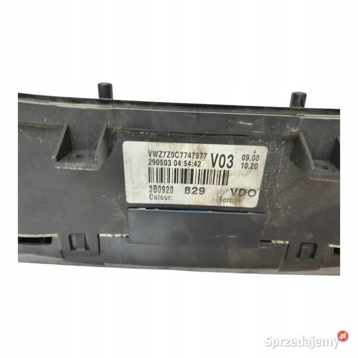LICZNIK ZEGARY 3B0920829 VW Passat B5 LIFT 16 osobowe Chełm