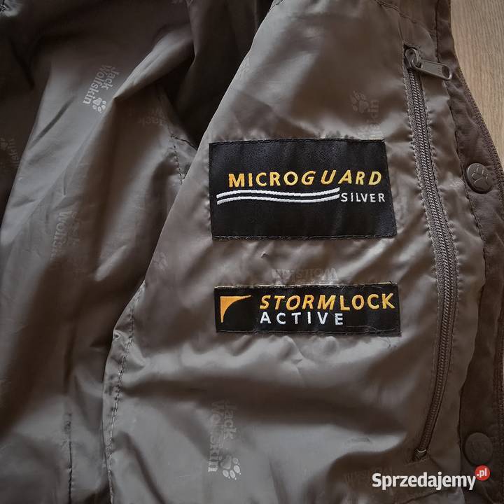 Płaszcz damski ocieplany Jack Wolfskin 3638 brązowy/beżowy Gdańsk