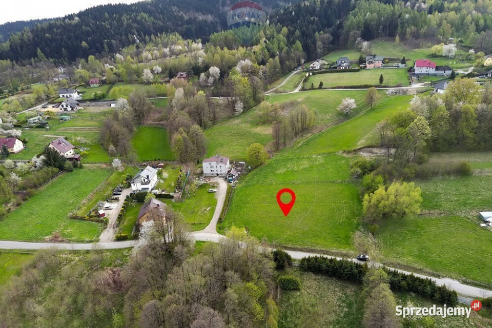 Roczyny działka pod górami asfalt Sprzedaż