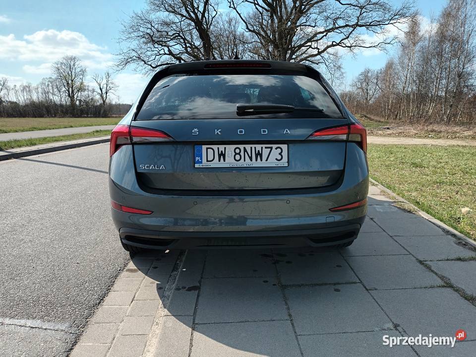 Skoda Scala śliczna Ambition 2021 r pierwszy nieuszkodzony Wrocław sprzedam