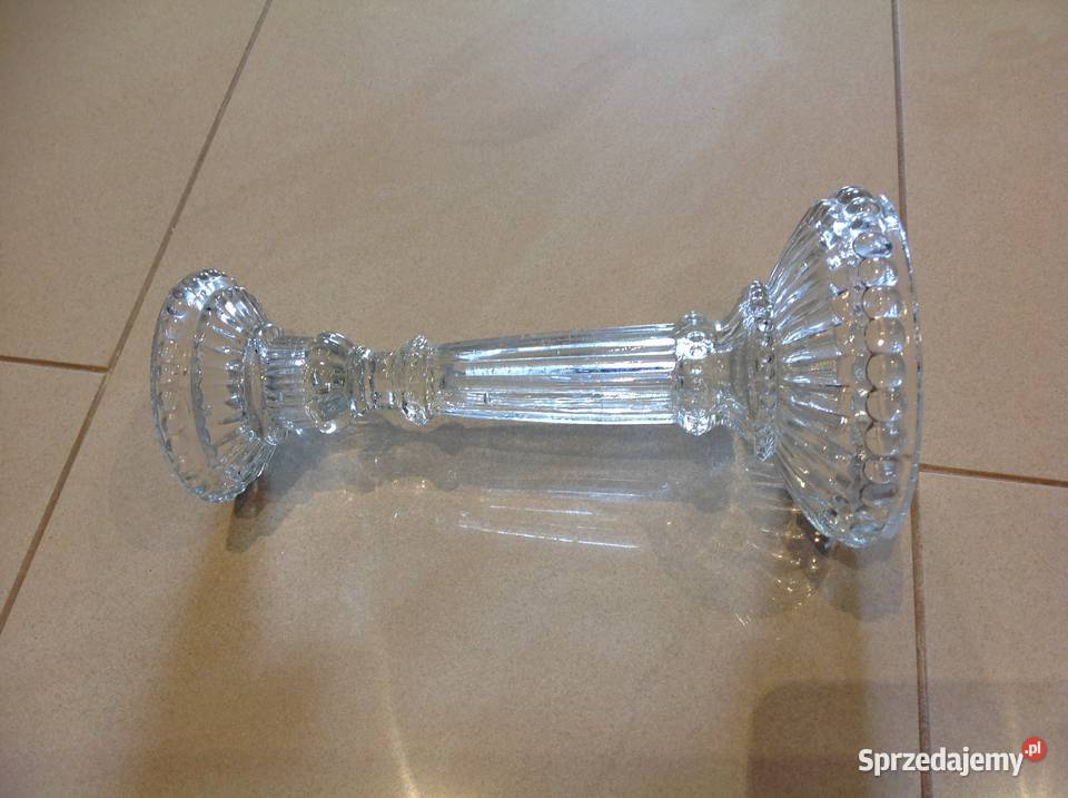 Stary Świecznik Szklany Nowa Sól