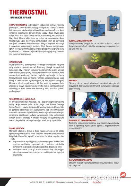 Kocioł na oleje opałowy gaz 30kW zestaw stal Pruszków