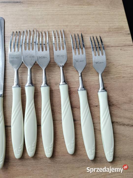 Stary komplet sztućców zestaw noże widelce zachodniopomorskie