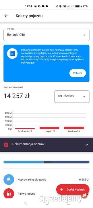 Renault Clio 12 75 koni klimatronik gaz niski Konin