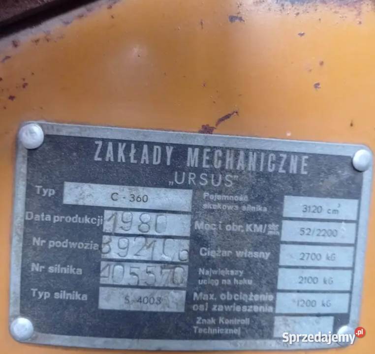 Sprzedam Ursus C 360 Ursus wielkopolskie Krzemieniewo sprzedam