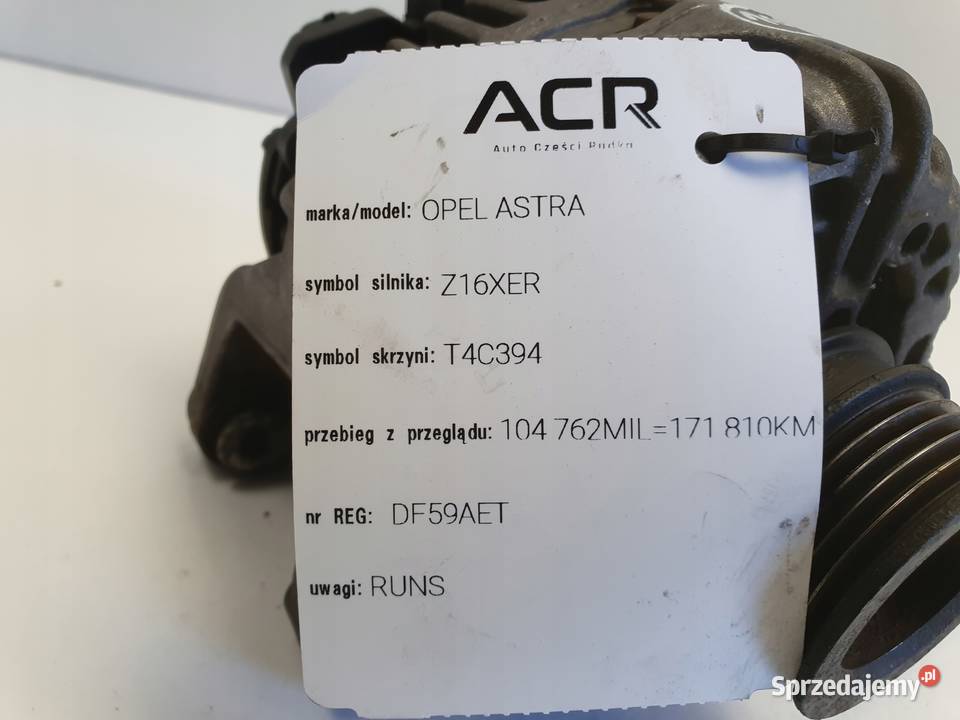 ALTERNATOR Opel Astra III H 16 16V bosch Chełm sprzedam
