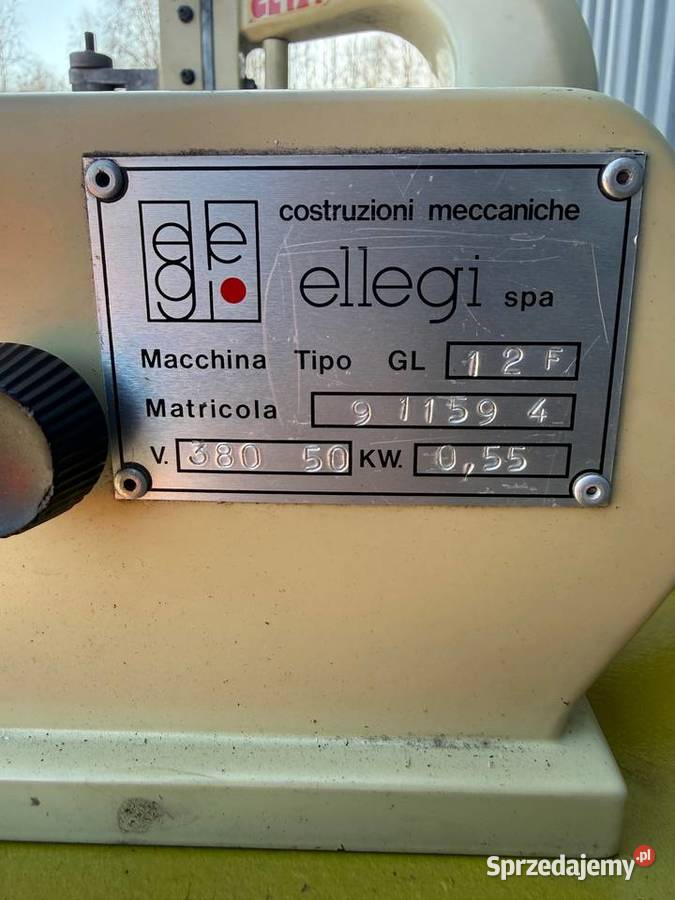 Ellegi GL 12F Ścieniarka brzegowa szarfówka