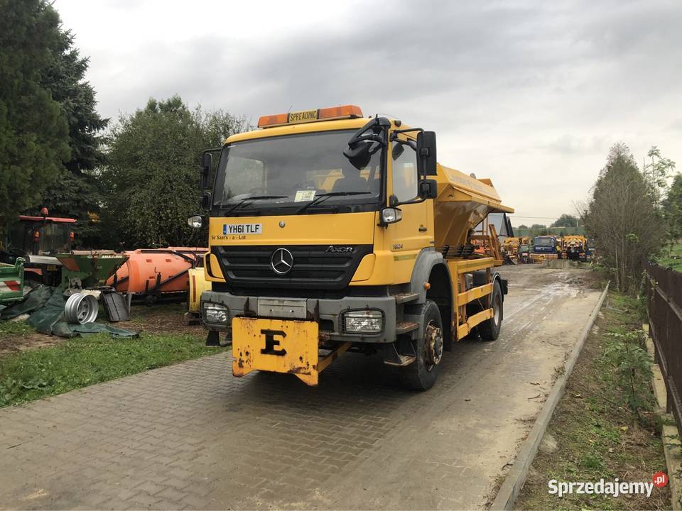 Mercedes Axor 1824 4x4 Piaskarka solarka pług Sędziszów Małopolski