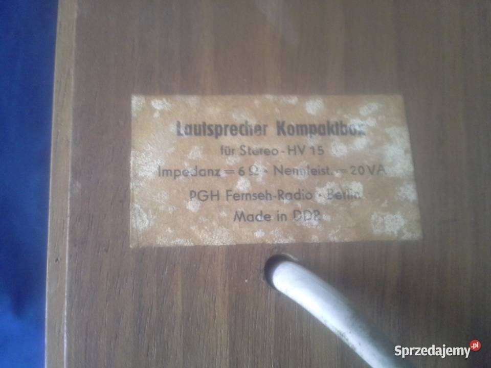 Kolumna 70 RFT HV 15 do radia lampowego Warszawa