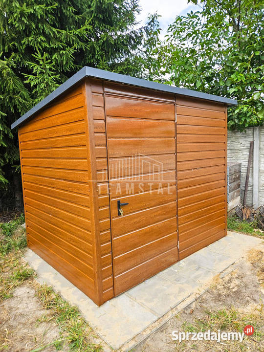 Schowek Domek Ogrodowy 25x2m drzwi Jasny Orzech Mrągowo