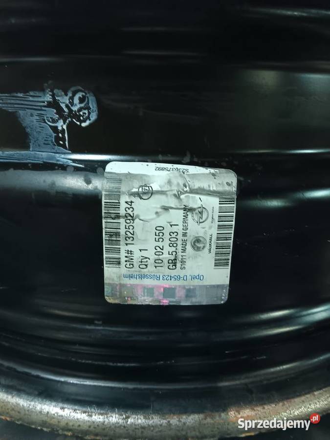Felgi stalowe Opel Astra J Chevrolet Cruz 5x105 Dąbrowa Górnicza