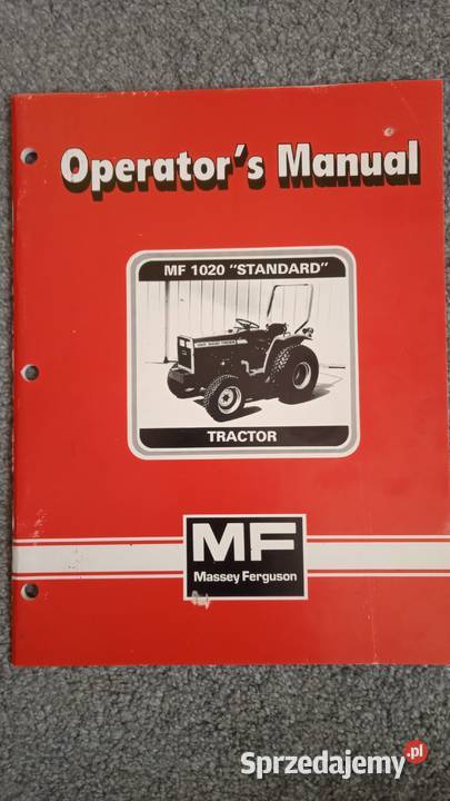 Instrukcja obsługi ciągnika MF 1020 Massey Lublin