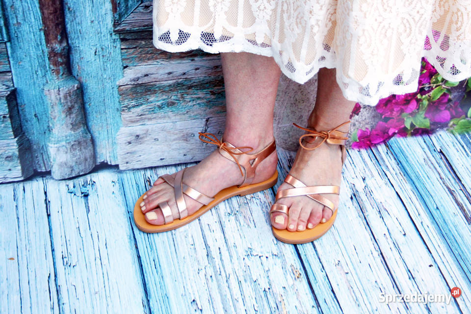 Sandały Rose Gold ze skóry naturalnej Poznań