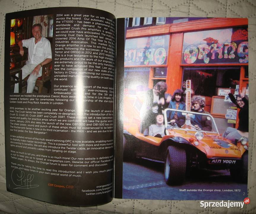 Orange Amps Guitar Amplifiers 2015 catalog Kępice