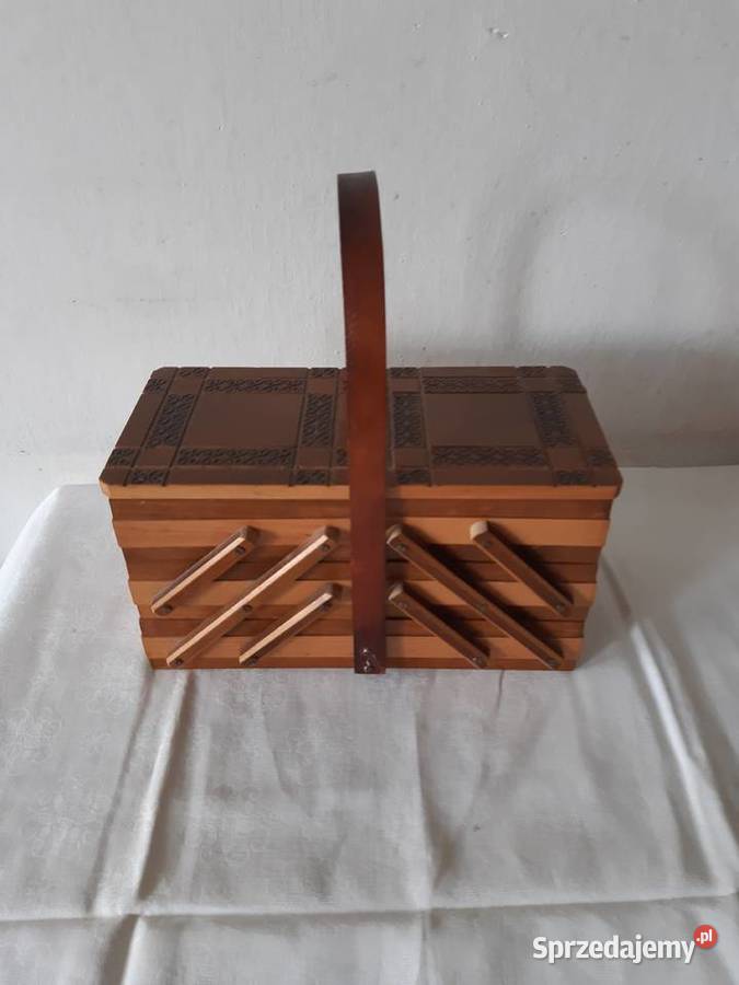 Niciak niciarka PRL odcienie brązowego Warszawa