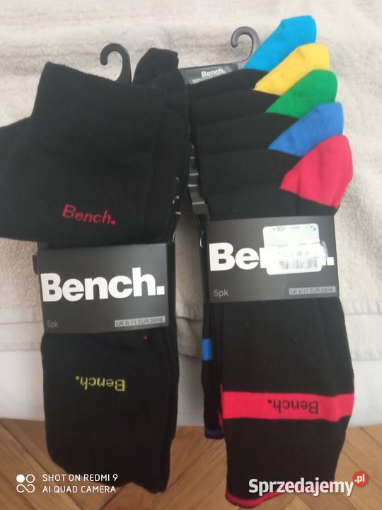 BENCH skarpetki męskie czarne 5 par 40 r 3946 Kraków