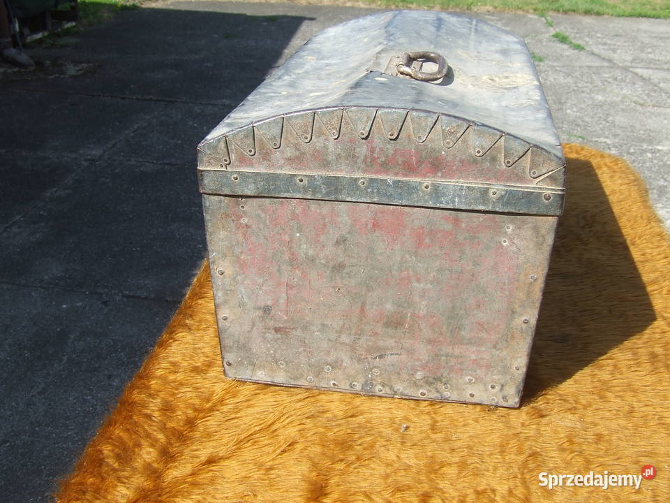 STARY METALOWY KUFER SKRZYNIA małopolskie
