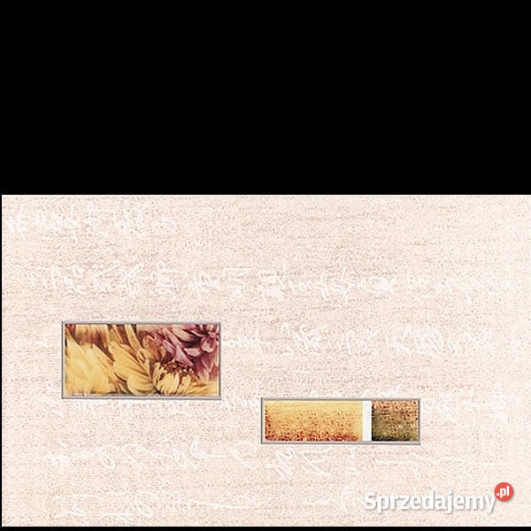 Dekor Osaka ochra Kwiat P 25 x 40 Paradyż Płytki ścienne Białogard