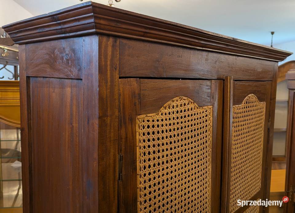 Szafabieliźniarka kolonialna rattan szer 98 Antyki, Sztuka, Kolekcje Dąbrowa Górnicza