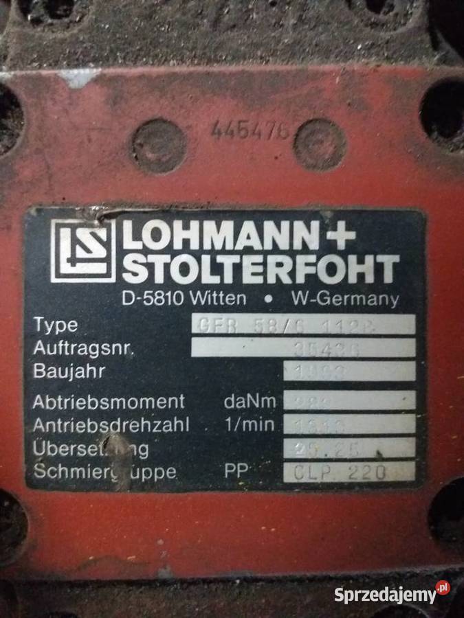 zwolnica napedowa koparki Jaworzno