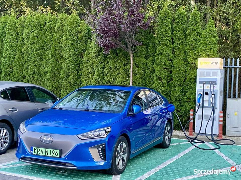 Hyundai IONIQ 28 kWh full wersja PLATINUM skóry niebieski Skawina sprzedam