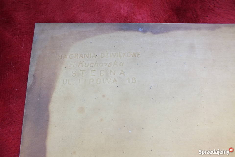 Stara pocztówka dźwiękowa Wawele RGerczak 1 płyta Żary