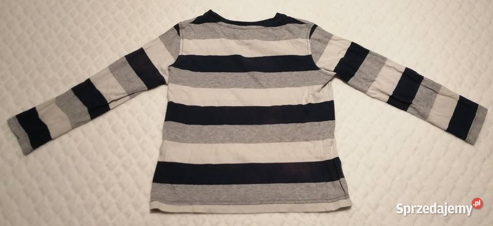 Koszulka chłopięca długi rękaw CA 116 paski Bluzki, koszulki i kaftaniki Czeladź