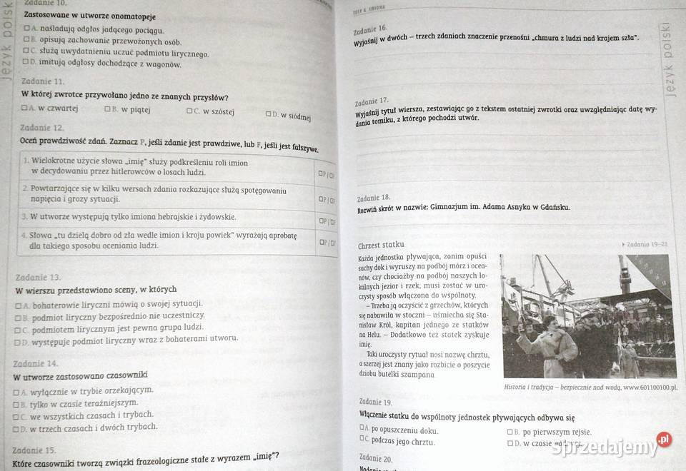 Zadania egzaminacyjne Język polski R Boszke J lubelskie