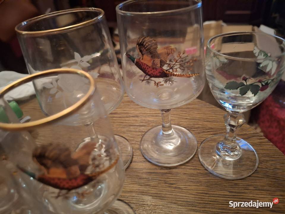 Kieliszki różne Warszawa sprzedam