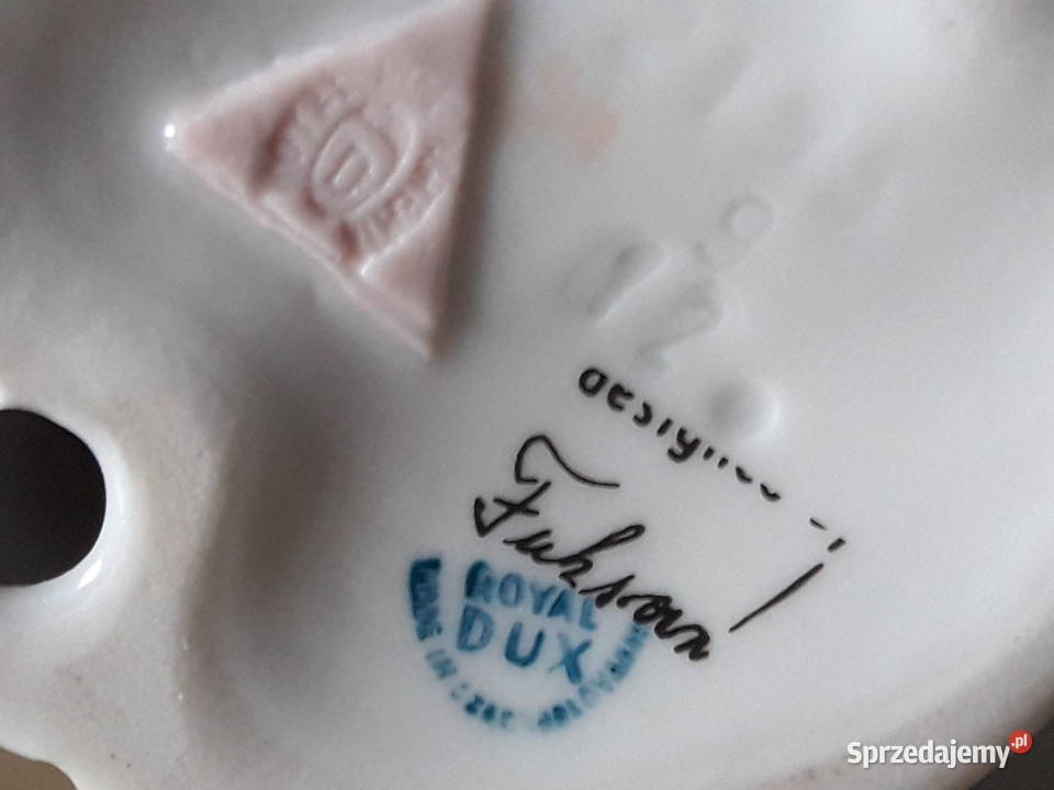 Dama z lusterkiem Royal Dux Czechosłowacja lata Porcelana i szkło Antyki, Sztuka, Kolekcje lubelskie Janów Lubelski