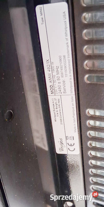 Kuchenka mikrofalowa Whirlpool AMW 492IX sprzedam