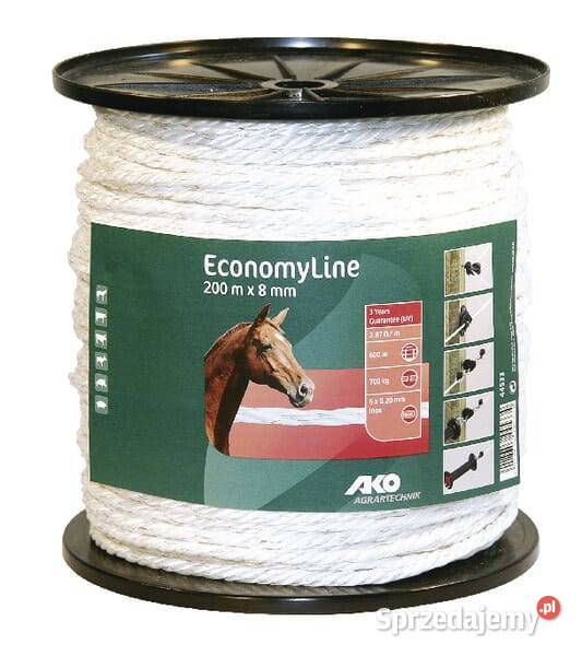 Linka ogrodzeniowa Economy Line 8 mm 6x02 200 m Kamionna