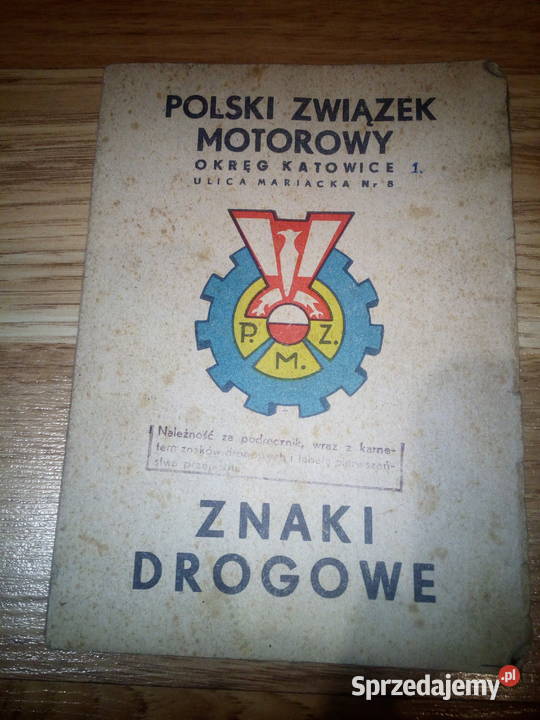Stara broszura znaki drogowe P Z M Katowice