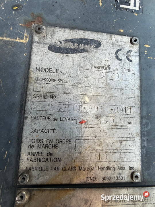 wózek widłowy terenowy SAMSUNG SF40D Triplex Działoszyn