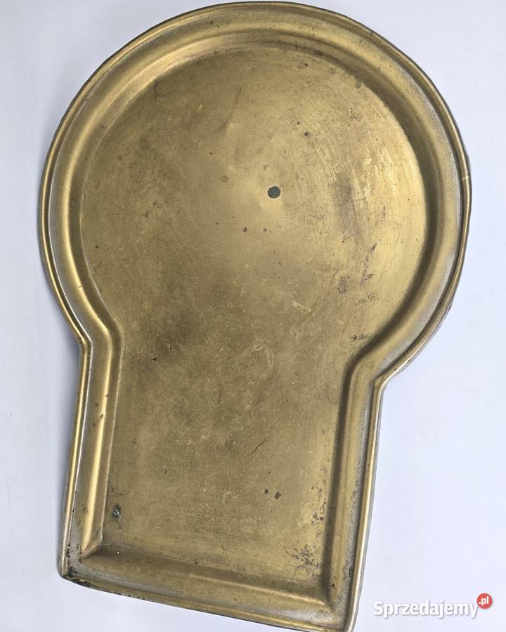 Samowar mosiężny z tacą płukalnicą i