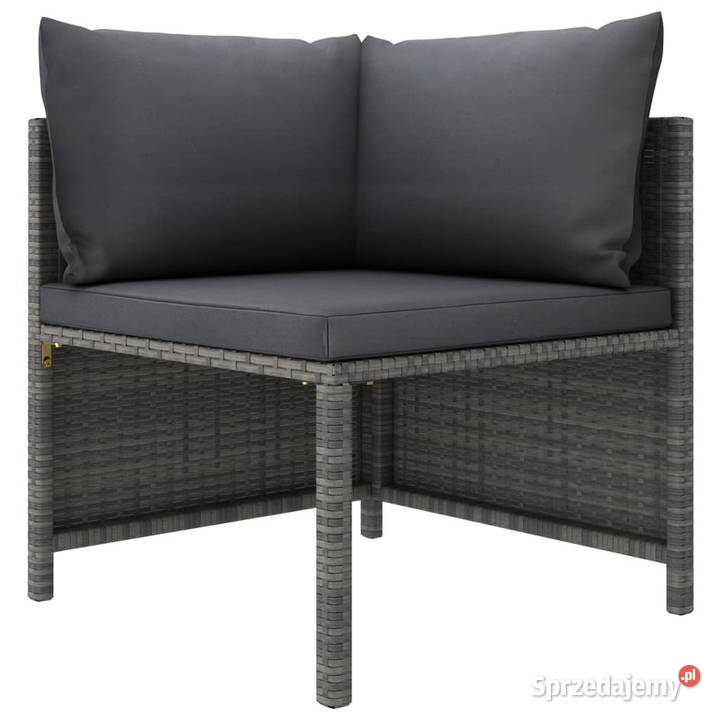 Narożna sofa modułowa z poduszką szara Warszawa