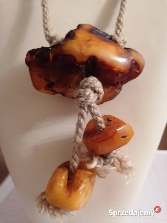 Wisior bursztyn bałtycki
