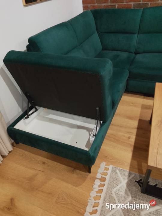 Kanapa narożna z funkcją do spania nowa 210cm Szczodre