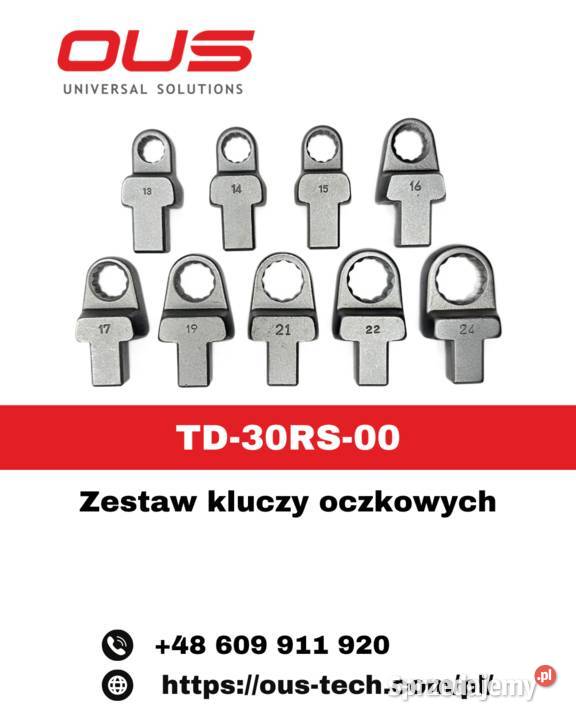 TD30RS00 ZESTAW KLUCZY OCZKOWYCH OUS Warszawa sprzedam