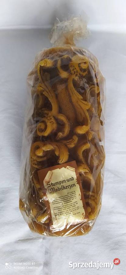 Duża niemiecka świeca modelowanaWysokość 22 x Wałbrzych