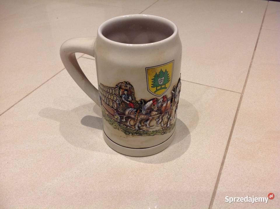 Kufel do Piwa Ceramiczny Obraz 3D Sygnowany Zastawa stołowa lubuskie Nowa Sól sprzedam
