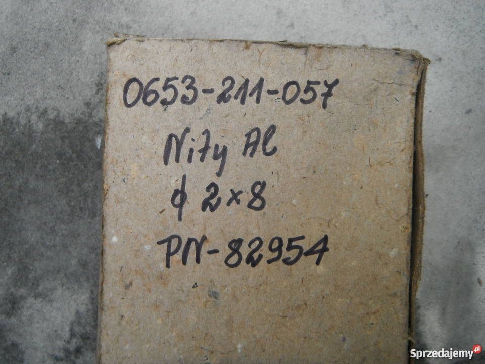 Nit nity aluminiowe zaklepywane pełne łbem Chlewiska