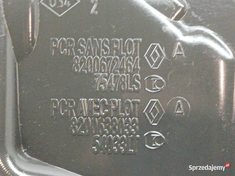 POKRYWA ZAWORÓW WTRYSKIWACZY 8200672464 Renault