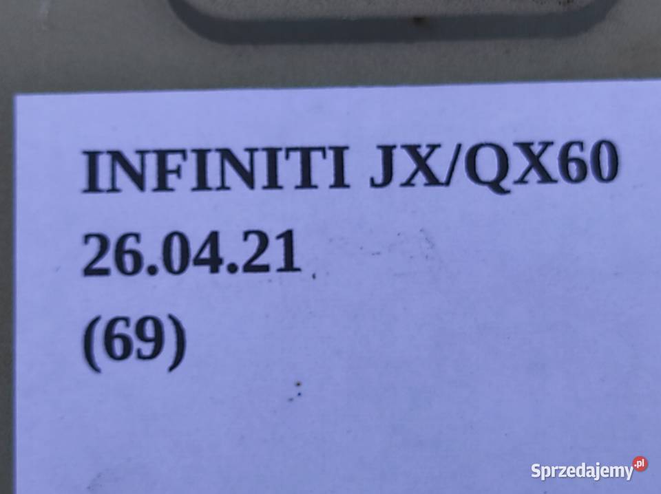 ZAŚLEPKA PODSUFITKI INFINITI QX60 JX Nowy Tomyśl sprzedam