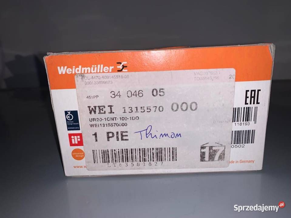 Weidmller UR201CNT1001DO 1315570000 Moduł Dom i Ogród Warszawa