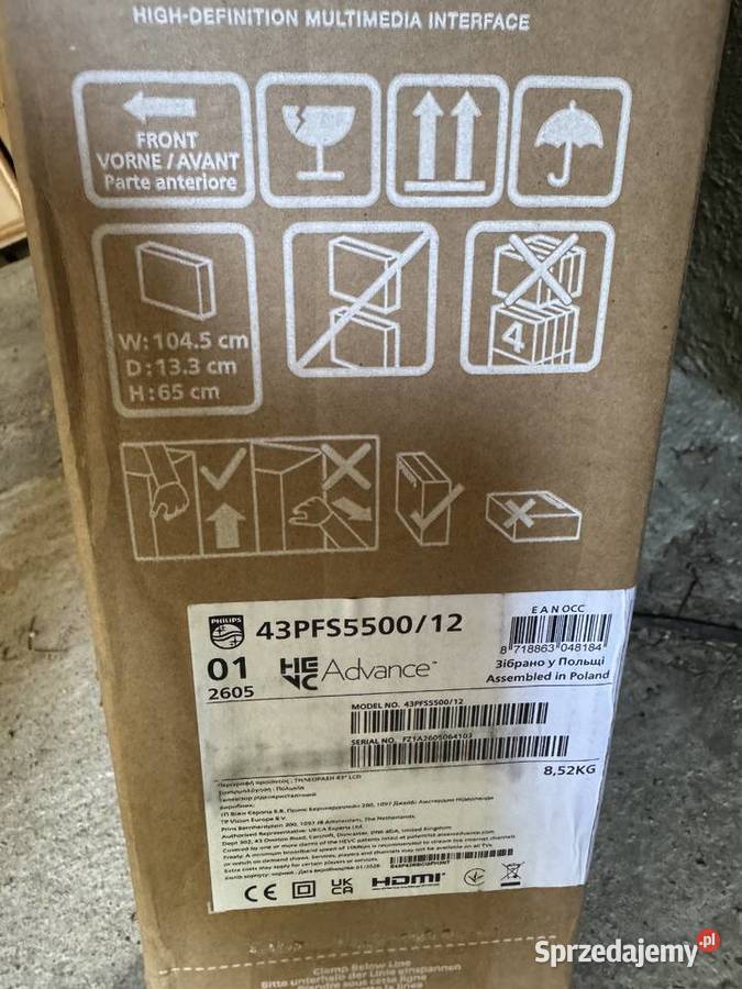 Telewizor Philips Ambilight 65 43 Ząbkowice Śląskie